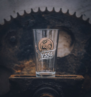 VSSL pint glass